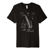Load image into Gallery viewer, Funny shirts V-neck Tank top Hoodie sweatshirt usa uk au ca gifts for Vintage Patent Print Saxophone Player T-Shirt