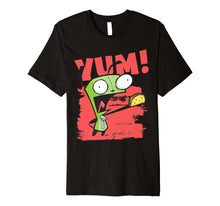 Load image into Gallery viewer, Funny shirts V-neck Tank top Hoodie sweatshirt usa uk au ca gifts for Invader Zim Gir Screaming Yum! Taco Portrait Premium T-Shirt 3334201