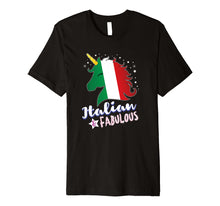 Load image into Gallery viewer, Italian Unicorn Italy Flag Kids Tshirt