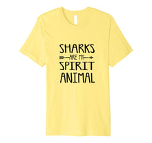 Load image into Gallery viewer, Funny shirts V-neck Tank top Hoodie sweatshirt usa uk au ca gifts for Sharks Are My Spirit Animal Shirt Cute Shark Gifts For Teens 2023454