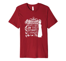 Load image into Gallery viewer, Funny shirts V-neck Tank top Hoodie sweatshirt usa uk au ca gifts for My Courage Always Rises Beautiful Jane Austen Gifts T Shirt 1945305