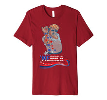 Load image into Gallery viewer, Funny Trump Bae - 4th July Trump Salt Bae Independence Day Premium T-Shirt 696043