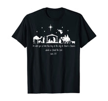 Load image into Gallery viewer, Funny shirts V-neck Tank top Hoodie sweatshirt usa uk au ca gifts for Christian Bible Verse Costume Christmas Nativity Luke 2:11 T-Shirt 609529