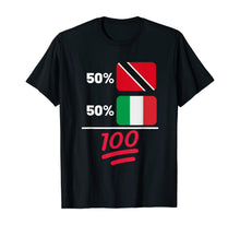 Load image into Gallery viewer, Trinidadian Plus Italian Mix Heritage Flag T-Shirt