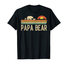 Load image into Gallery viewer, Mens Papa Bear Vintage Art Daddy Wildling Father's Day Dad TShirt423569