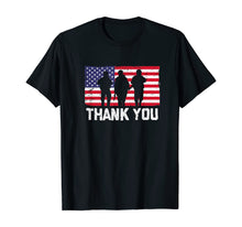 Load image into Gallery viewer, Thank You American Flag Military Heroes Veteran Day Gift T-Shirt
