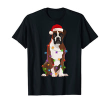 Load image into Gallery viewer, Funny shirts V-neck Tank top Hoodie sweatshirt usa uk au ca gifts for Boxer Dog Christmas Lights Xmas Dog Lover T-Shirt 1026238