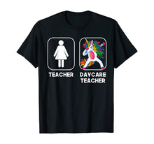 Load image into Gallery viewer, Funny shirts V-neck Tank top Hoodie sweatshirt usa uk au ca gifts for Daycare Teacher Funny Gift Dabbing Unicorn Teacher Women T-Shirt 707835