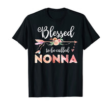 Load image into Gallery viewer, Womens Blessed Nonna Floral Grandma Mother's Day Gift TShirt434249