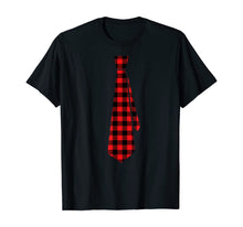 Load image into Gallery viewer, Funny shirts V-neck Tank top Hoodie sweatshirt usa uk au ca gifts for Merry Christmas Gifts For Mens Boys Buffalo Plaid Check Tie T-Shirt 786796
