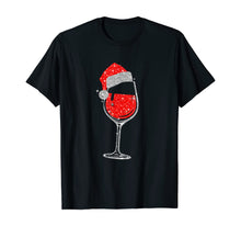 Load image into Gallery viewer, Funny shirts V-neck Tank top Hoodie sweatshirt usa uk au ca gifts for Wine Glasses Santa Hat Christmas Tee Funny Wine Lover Gifts T-Shirt 1004806