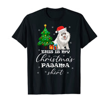 Load image into Gallery viewer, This is my Christmas Pajama Samoyed Costume Santa Hat gift T-Shirt
