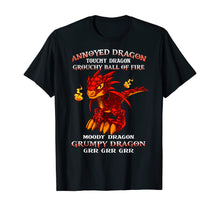 Load image into Gallery viewer, Funny shirts V-neck Tank top Hoodie sweatshirt usa uk au ca gifts for Annoyed Dragon Touchy Dragon Grouchy Ball Of Fire T-Shirt 711274