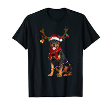 Load image into Gallery viewer, Funny shirts V-neck Tank top Hoodie sweatshirt usa uk au ca gifts for Santa Rottweiler reindeer Light Christmas gifts T-Shirt 389659
