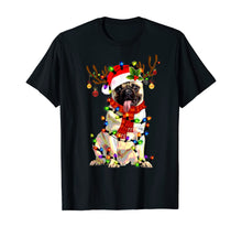 Load image into Gallery viewer, Funny shirts V-neck Tank top Hoodie sweatshirt usa uk au ca gifts for Funny Pug Dog Christmas Tee Reindeer Christmas Lights Pajama T-Shirt 118942