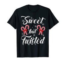 Load image into Gallery viewer, Sweet But Twisted Candy Cane Christmas Hat Funny Gifts T-Shirt