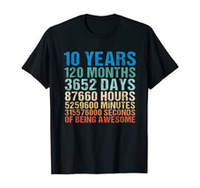 Load image into Gallery viewer, Funny shirts V-neck Tank top Hoodie sweatshirt usa uk au ca gifts for 10 Years Old 10th Birthday Vintage Retro 120 Months T-Shirt 234833