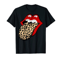 Load image into Gallery viewer, Red Lips, Leopard Tongue, iconic band T-Shirt