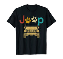 Load image into Gallery viewer, Funny shirts V-neck Tank top Hoodie sweatshirt usa uk au ca gifts for Vintage Jeeps Retro 70s Sunset Paw Print Dog Cat Lover Gift T-Shirt 144321