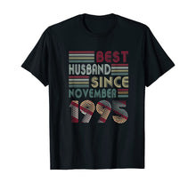 Load image into Gallery viewer, Mens 24th Wedding Anniversary Gifts Husband Since November 1995 T-Shirt