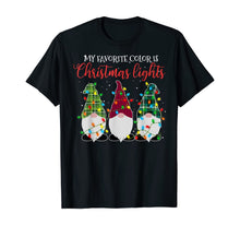 Load image into Gallery viewer, Funny shirts V-neck Tank top Hoodie sweatshirt usa uk au ca gifts for My Favorite Color Is Christmas Lights Three Gnomes T-Shirt 169273