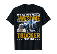 Load image into Gallery viewer, Funny shirts V-neck Tank top Hoodie sweatshirt usa uk au ca gifts for Awesome Trucker Big Rig Semi-Trailer Truck Driver Gift Men T-Shirt 363090