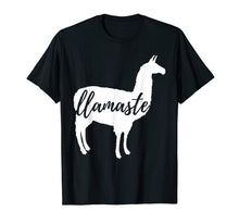 Load image into Gallery viewer, Funny shirts V-neck Tank top Hoodie sweatshirt usa uk au ca gifts for Llamaste Namaste Quote Slogan Llama Yoga Lovers Fun T-shirt 1837929