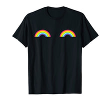 Load image into Gallery viewer, Gay Les Pride Rainbow Boobs T-Shirt Lgbt Pride Month Gifts