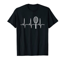 Load image into Gallery viewer, Tennis Heartbeat Shirt Best Tennis Gift Tee for Players Fans