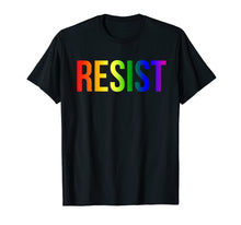 Load image into Gallery viewer, Funny shirts V-neck Tank top Hoodie sweatshirt usa uk au ca gifts for Resist Rainbow Flag Nationa Pride March Shirt 1659466