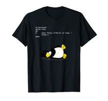 Load image into Gallery viewer, Funny shirts V-neck Tank top Hoodie sweatshirt usa uk au ca gifts for Sleeping Tux Loop Linux Geek Nerd Penguin T-Shirt 1249578
