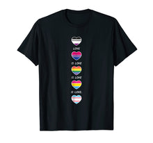 Load image into Gallery viewer, Funny shirts V-neck Tank top Hoodie sweatshirt usa uk au ca gifts for Love is Love Pride Shirt : LGBT Asexual Bi Pansexual Trans 1446314