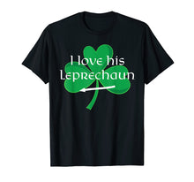 Load image into Gallery viewer, Funny shirts V-neck Tank top Hoodie sweatshirt usa uk au ca gifts for Funny Couples St. Patty's Day T-Shirt I Love His Leprechaun 2212548
