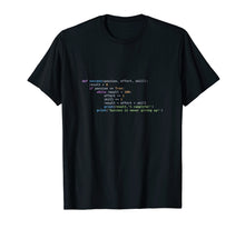 Load image into Gallery viewer, Funny shirts V-neck Tank top Hoodie sweatshirt usa uk au ca gifts for Python Code T-shirt: Programing Success Syntax 2994793