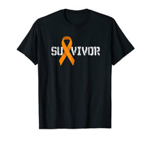 Load image into Gallery viewer, Funny shirts V-neck Tank top Hoodie sweatshirt usa uk au ca gifts for Leukemia Awareness Cancer Survivor Orange Ribbon T Shirt 309506