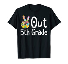 Load image into Gallery viewer, Peace 5th Grade Out Graduation Shirt Last Day of School Gift