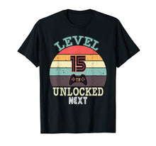 Load image into Gallery viewer, Funny shirts V-neck Tank top Hoodie sweatshirt usa uk au ca gifts for 15th Birthday Vintage 15 Years Old Level 15 Unlocked TShirt 3536774
