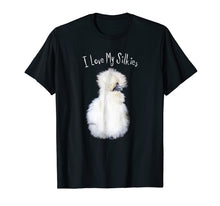 Load image into Gallery viewer, Funny shirts V-neck Tank top Hoodie sweatshirt usa uk au ca gifts for I Love My Silkies T-Shirt Silkie Chicken Tee 990679
