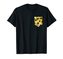 Load image into Gallery viewer, Sunflower Tshirt Sunflower Aesthetic Pocket Print Shirt