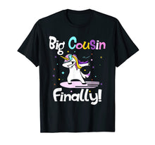 Load image into Gallery viewer, Funny shirts V-neck Tank top Hoodie sweatshirt usa uk au ca gifts for Big Cousin Finally Unicorn Dab T-shirt Funny Cute Gifts 3318498