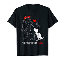 Load image into Gallery viewer, Auntsaurus Rex T-Shirt Funny Auntie Dinosaur Gifts Tshirt