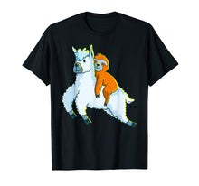 Load image into Gallery viewer, Funny shirts V-neck Tank top Hoodie sweatshirt usa uk au ca gifts for Sloth Riding Llama Shirt, Sloths Llamas Gifts for Women Kids 1727461