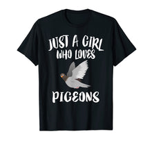 Load image into Gallery viewer, Funny shirts V-neck Tank top Hoodie sweatshirt usa uk au ca gifts for Just A Girl Who Loves Pigeons T-Shirt Birding Bird Owner 583443