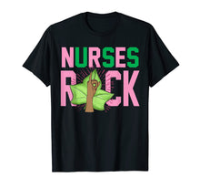 Load image into Gallery viewer, Funny shirts V-neck Tank top Hoodie sweatshirt usa uk au ca gifts for 1908 - Pink and Green - AKA Nurses - Sorority Shirt 2286347