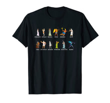 Load image into Gallery viewer, Greek Gods T-Shirt Greek Mythology Infographic Tshirt