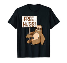 Load image into Gallery viewer, Funny shirts V-neck Tank top Hoodie sweatshirt usa uk au ca gifts for Sloth Free Hugs T-Shirt Cute Sloth Tee for Youth Kids