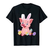 Load image into Gallery viewer, Funny shirts V-neck Tank top Hoodie sweatshirt usa uk au ca gifts for Pig With Bunny Rabbit Hat Easter Eggs T-Shirt Gifts 2729028