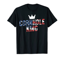 Load image into Gallery viewer, Funny shirts V-neck Tank top Hoodie sweatshirt usa uk au ca gifts for Cornhole King - Funny T Shirt American Flag 4th of July 1736162