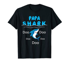 Load image into Gallery viewer, Funny shirts V-neck Tank top Hoodie sweatshirt usa uk au ca gifts for Papa Shark Doo Doo Doo Shirt Dad Birthday Gifts 1146201