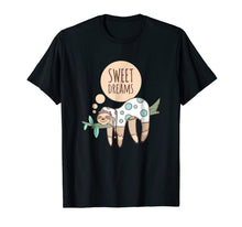Load image into Gallery viewer, Sweet Dreams Sloth in Pajamas bed time T-shirt 2470508
